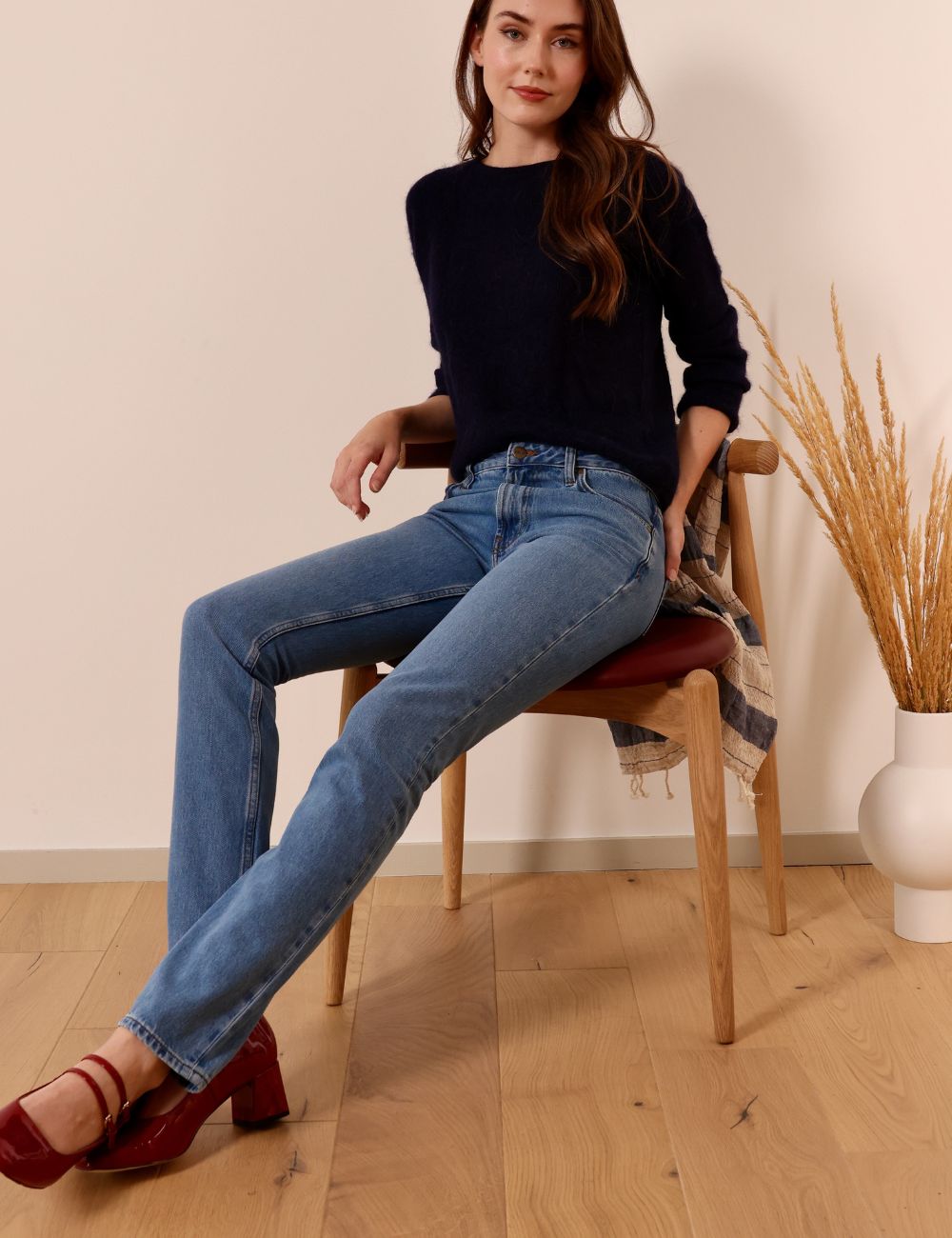 Karina light blue - slim tapered leg jeans