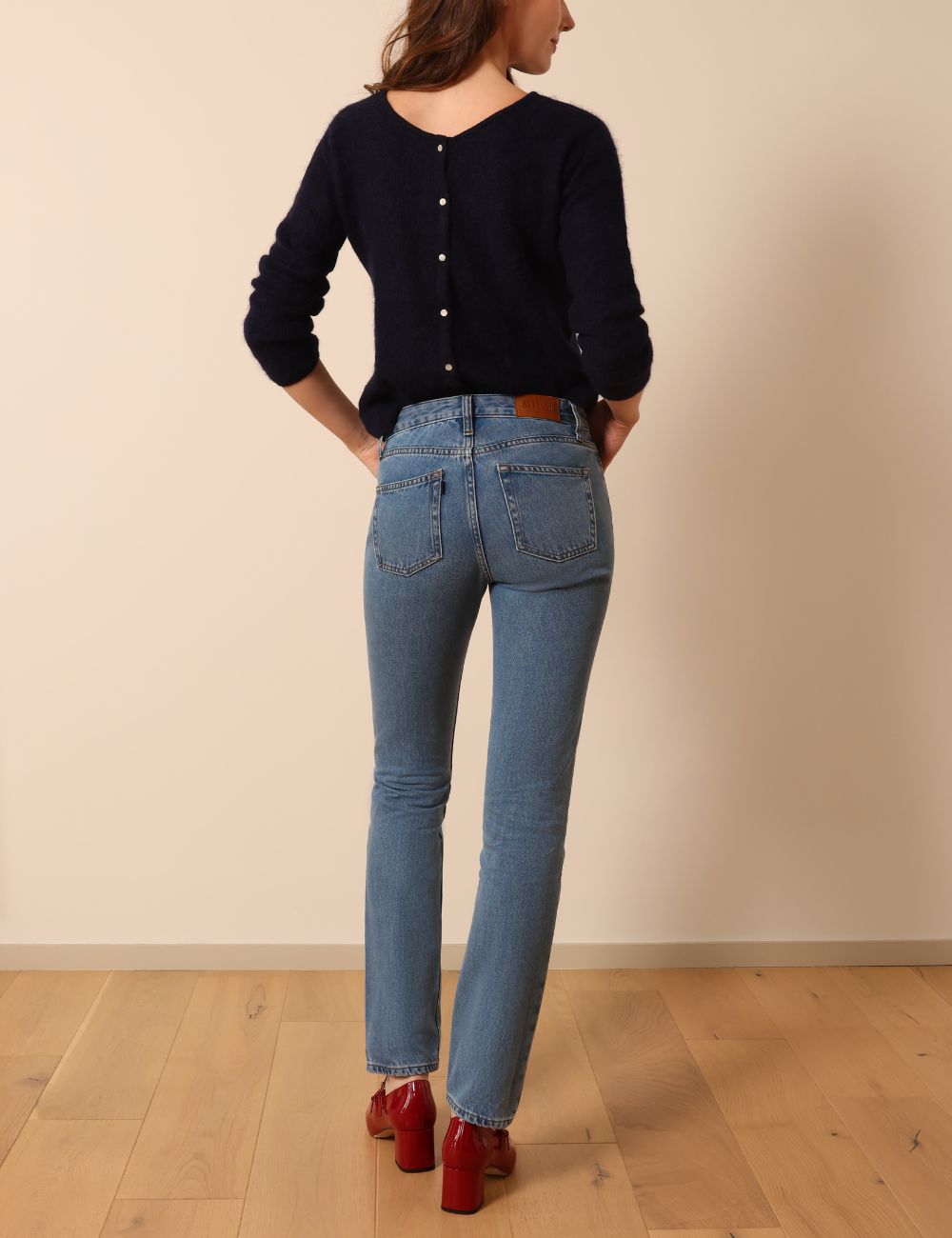 Karina light blue - slim tapered leg jeans