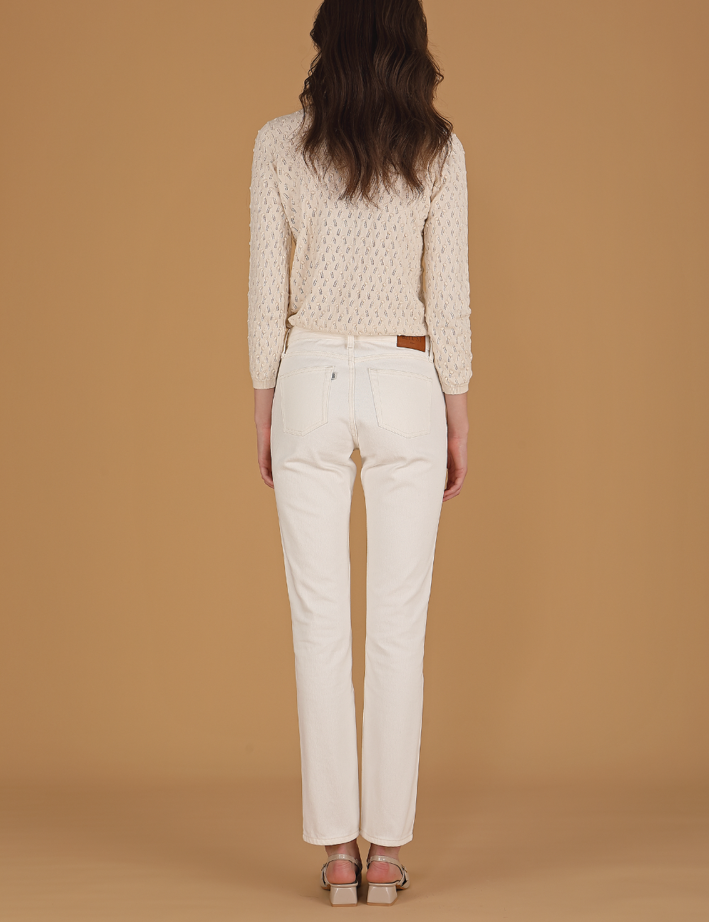 Karina ecru - slim tapered leg jeans