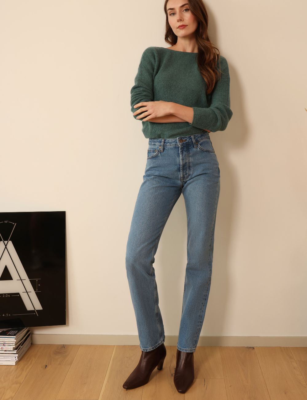 Seberg light blue - straight leg jeans