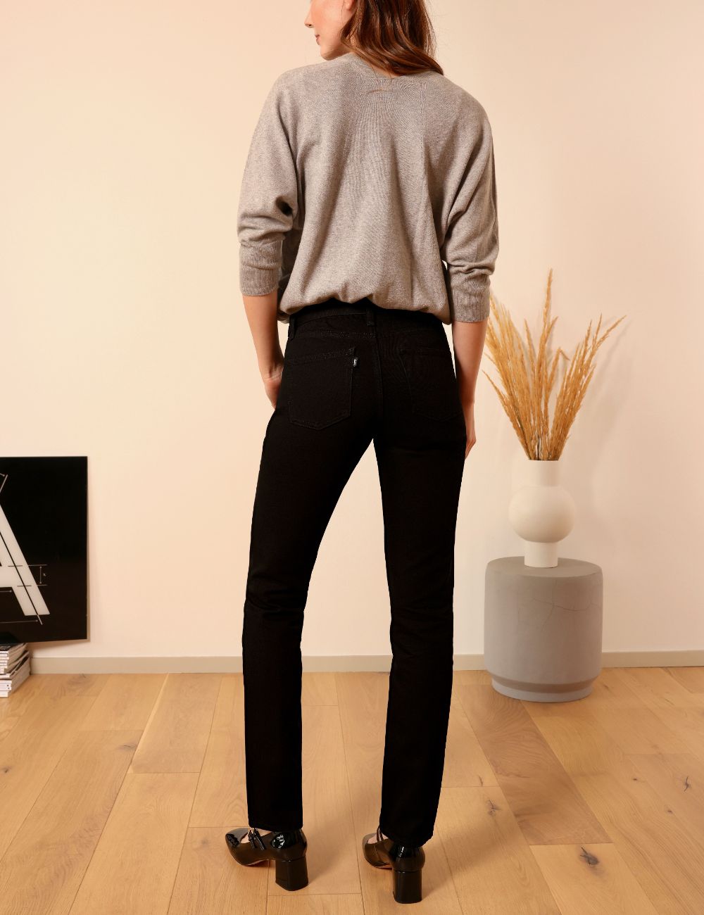 Karina black - slim tapered leg jeans