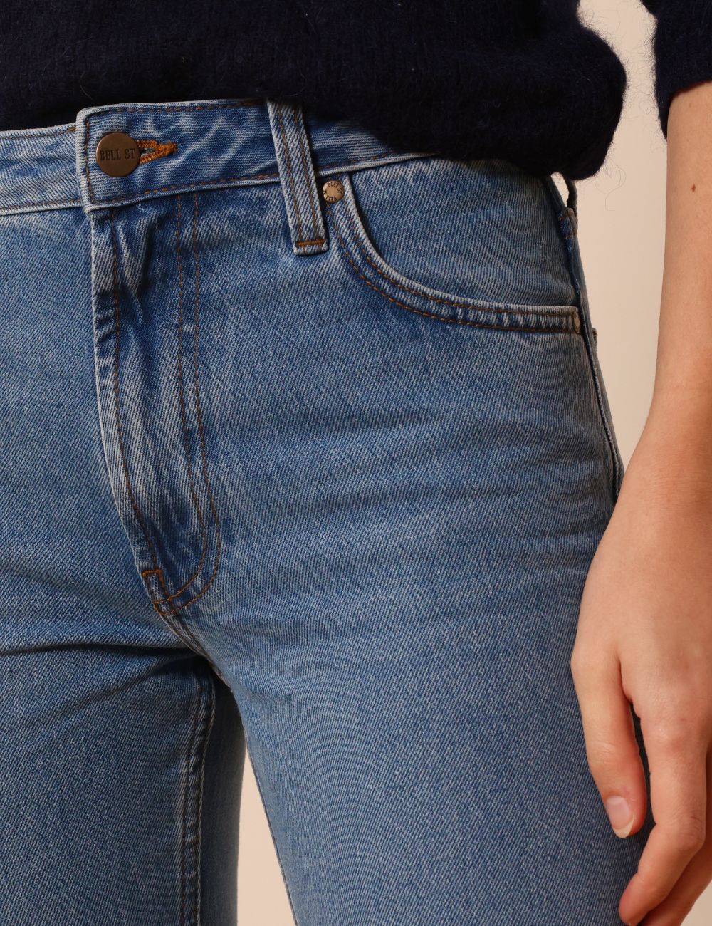 Karina light blue - slim tapered leg jeans