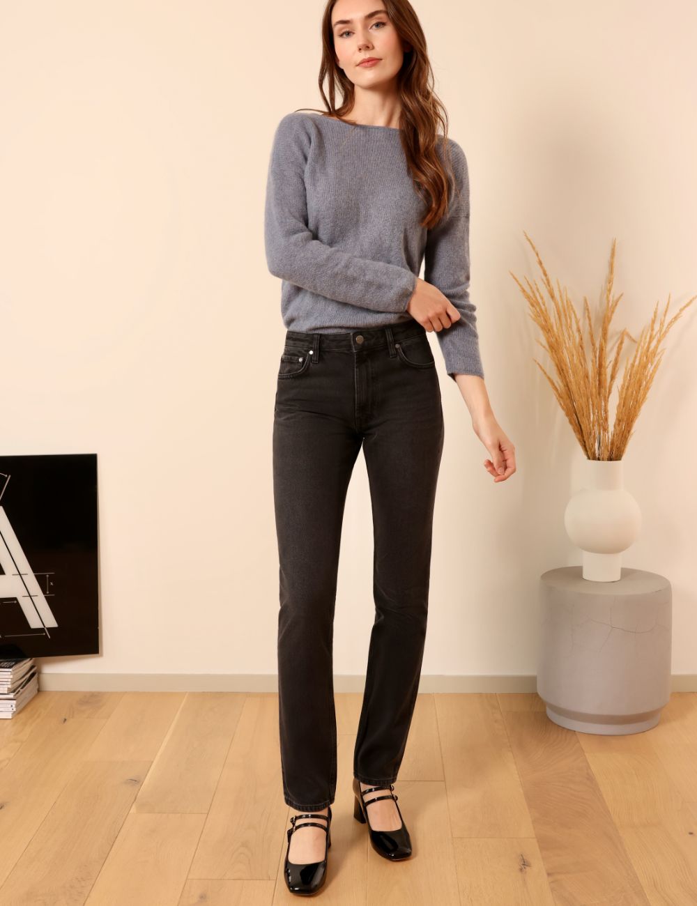 Karina grey - slim tapered leg jeans