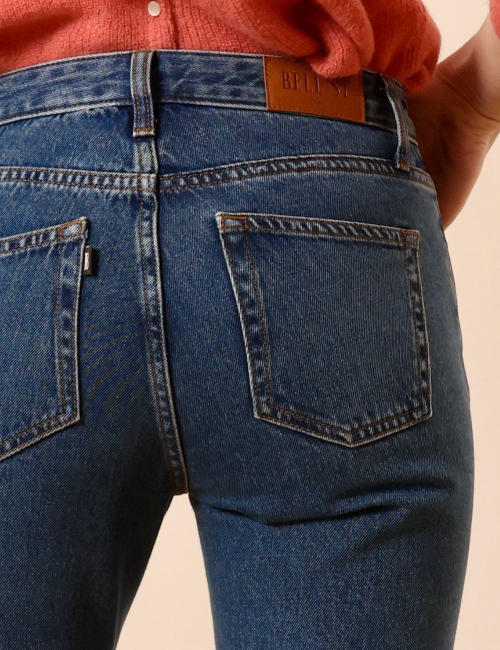 Karina mid blue - slim tapered leg jeans