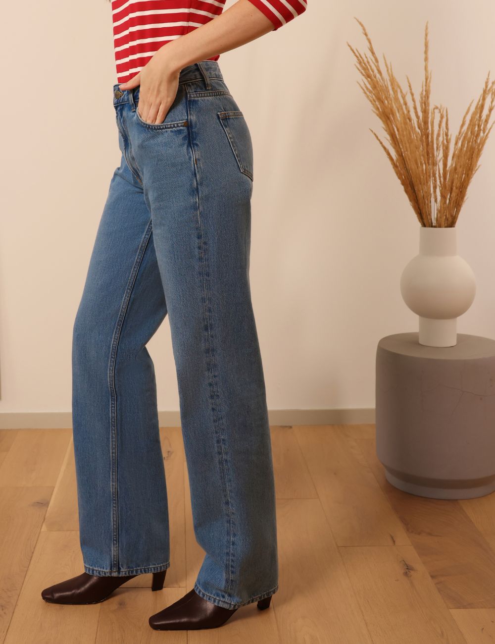 Audran light blue - wide leg jeans