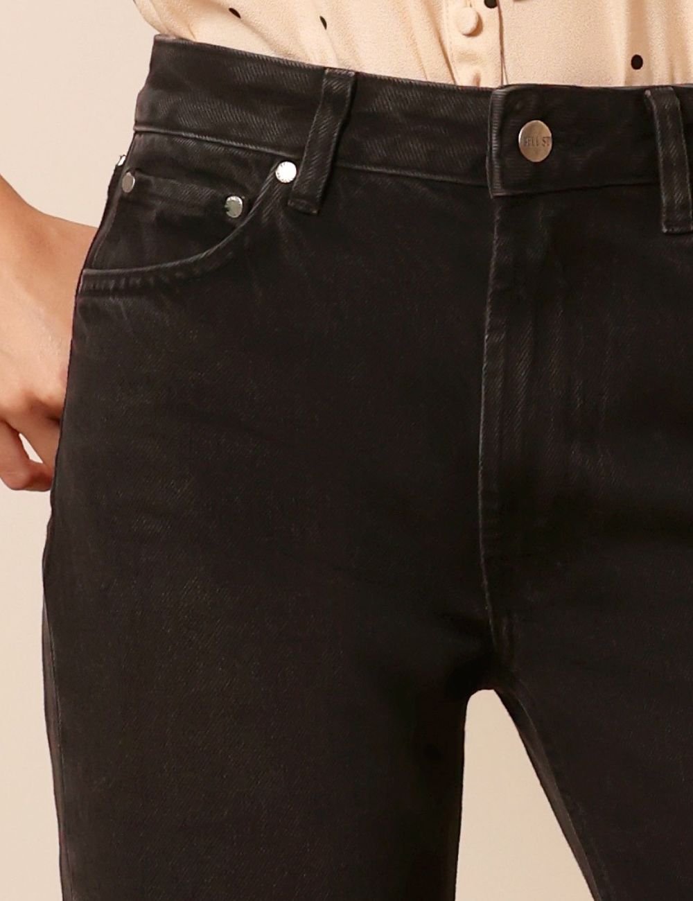 Audran washed black - wide leg jeans