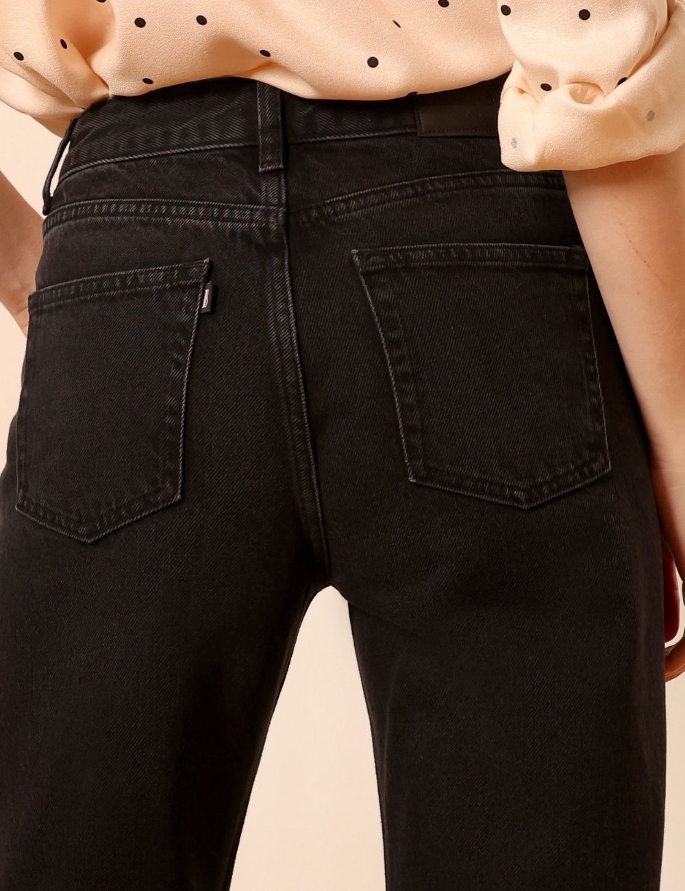 Audran washed black - wide leg jeans