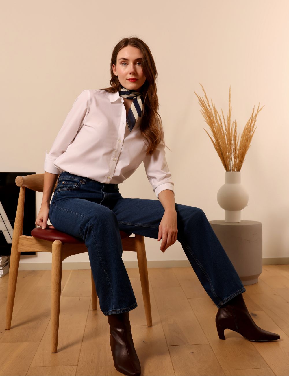 Audran dark blue - wide leg jeans