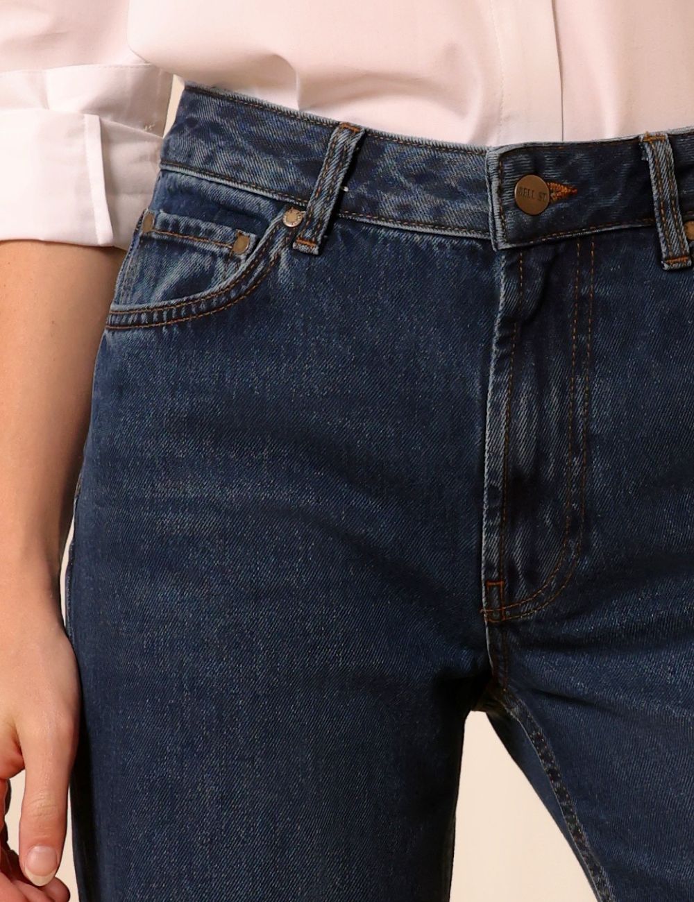 Audran dark blue - wide leg jeans