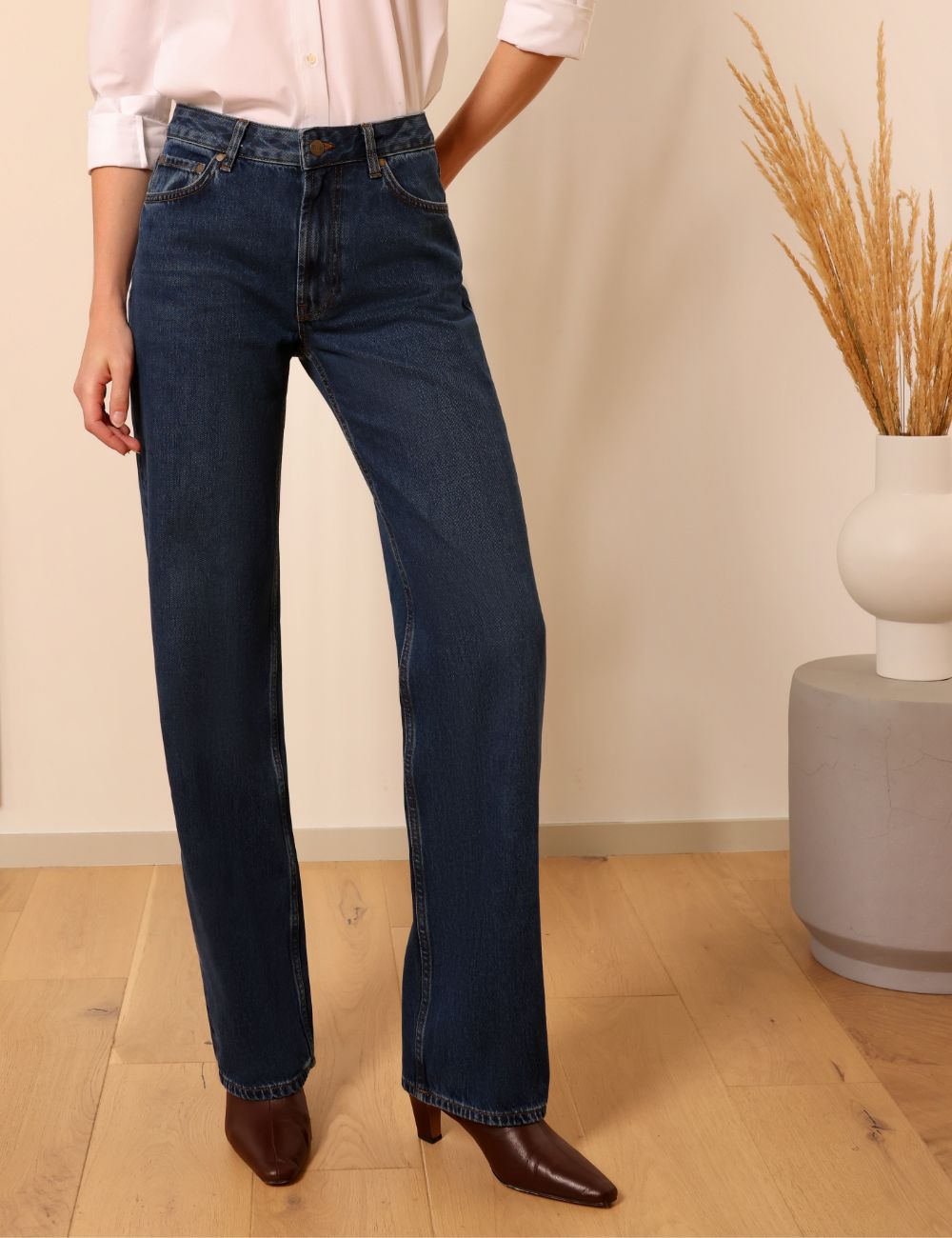 Audran dark blue - wide leg jeans