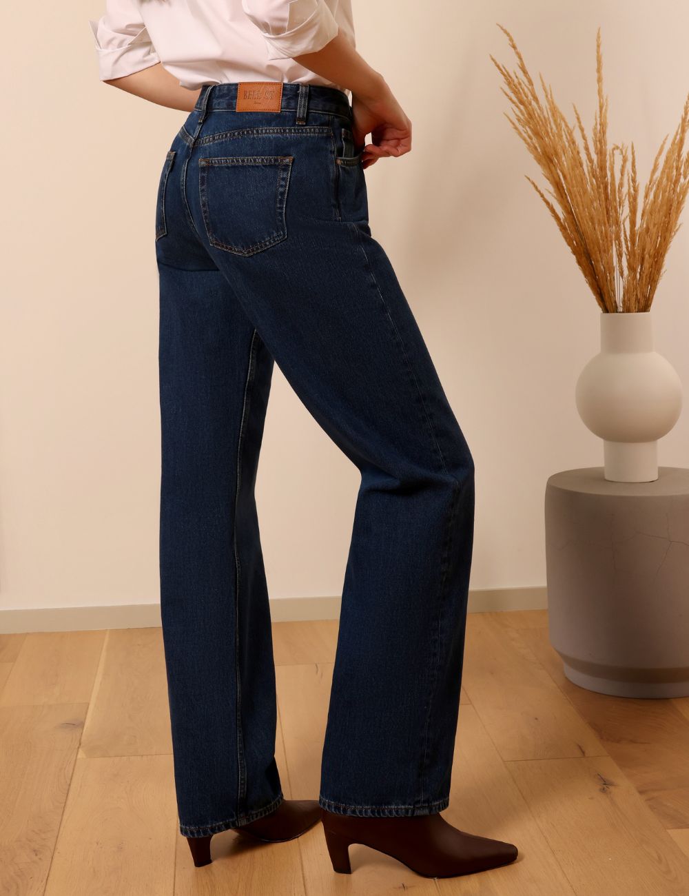 Audran dark blue - wide leg jeans