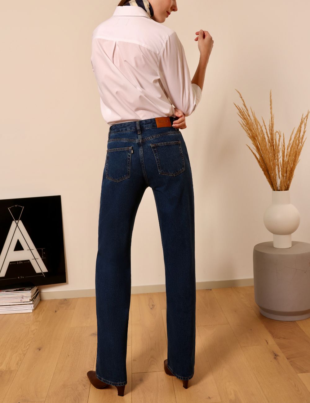 Audran dark blue - wide leg jeans