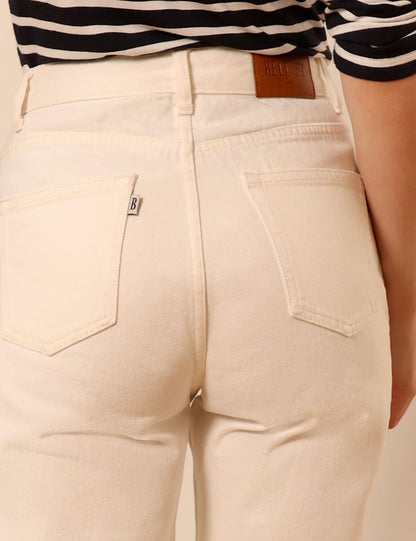 Lafont ecru - high-waisted straight leg jeans