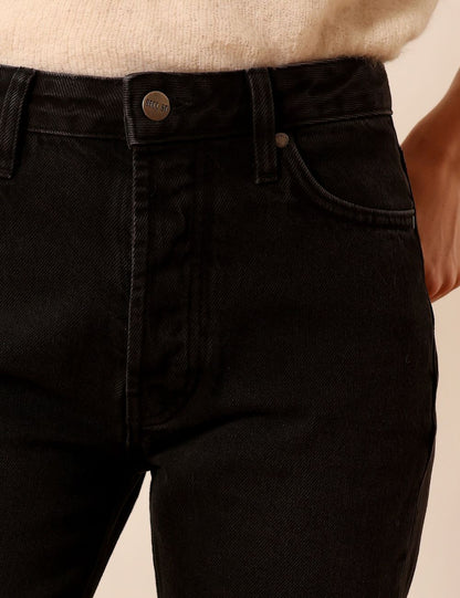 Seberg washed black - straight leg jeans