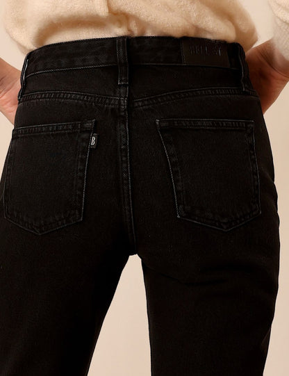 Seberg washed black - straight leg jeans