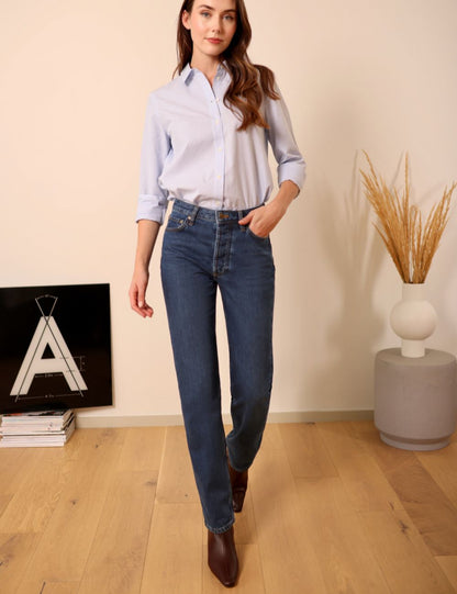 Seberg dark blue - straight leg jeans