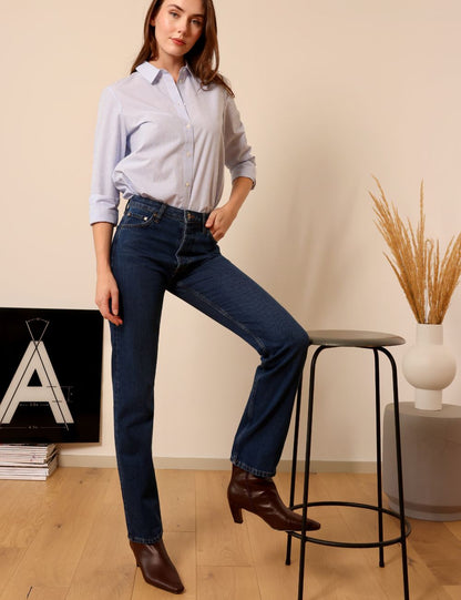 Seberg dark blue - straight leg jeans