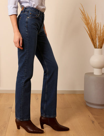 Seberg dark blue - straight leg jeans