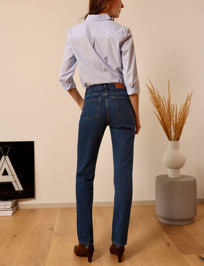 Seberg dark blue - straight leg jeans